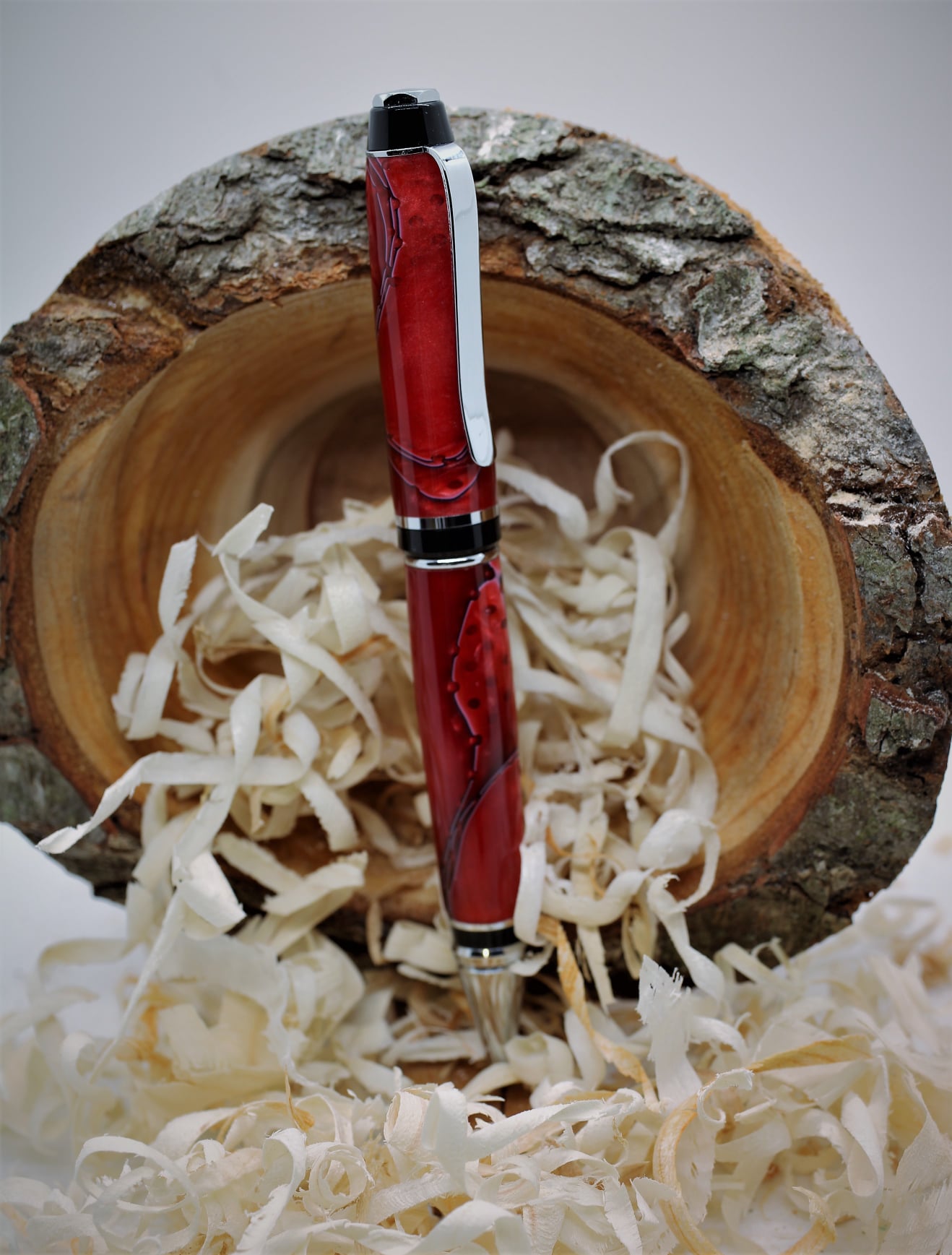 Custom Red Acrylic Pen