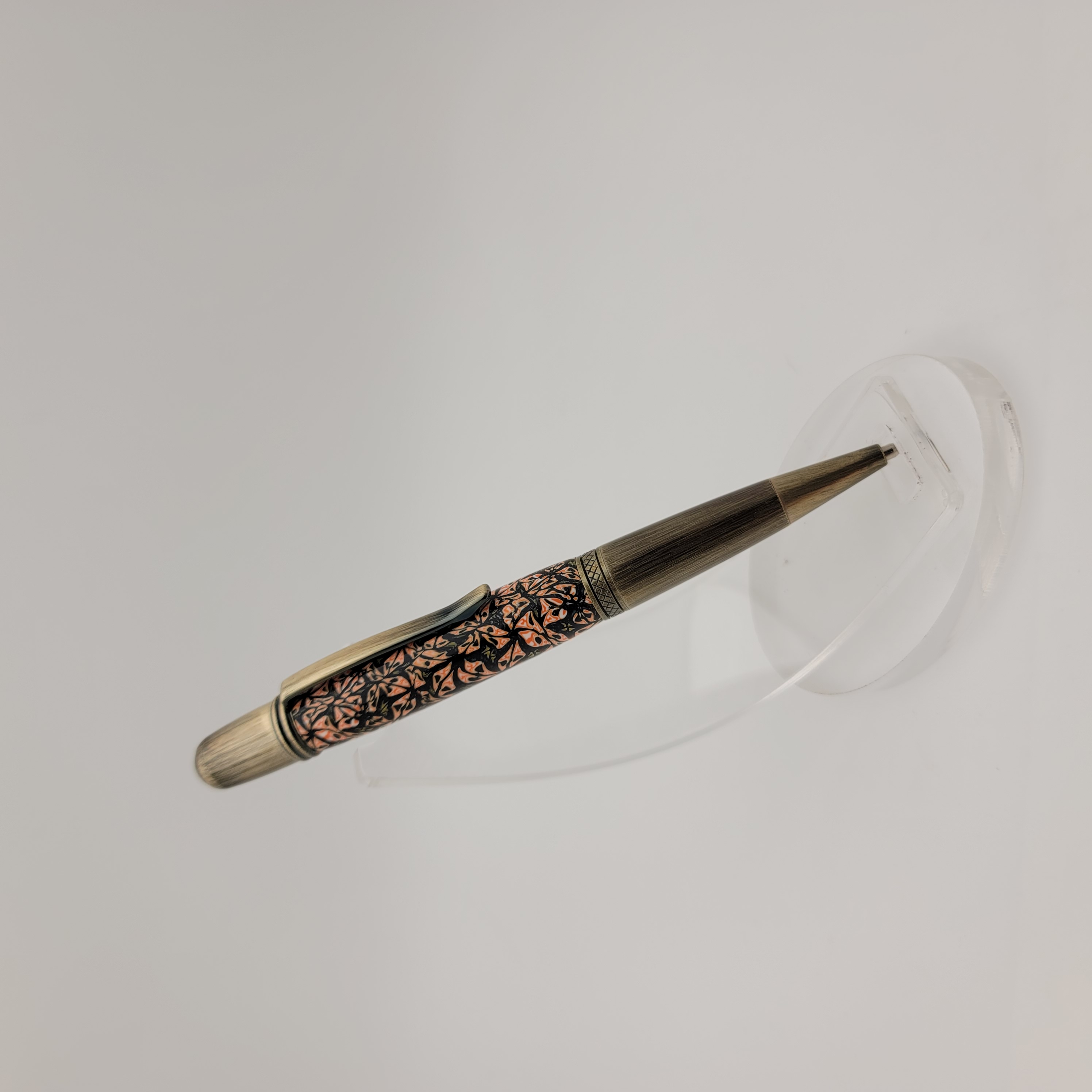 Sierra Pen, Antique Bronze, Orange and Black