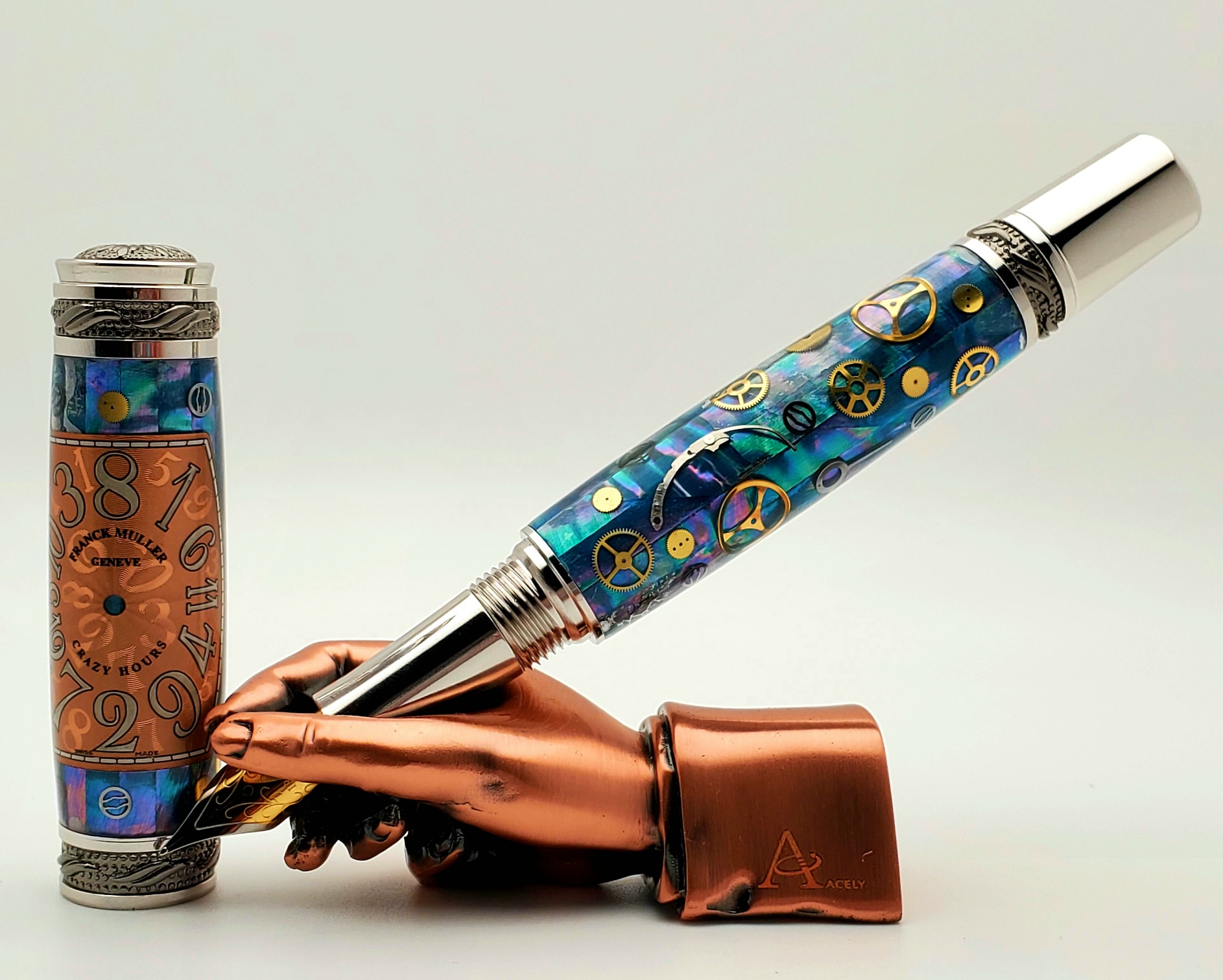 Fancy clockwork fountain pen